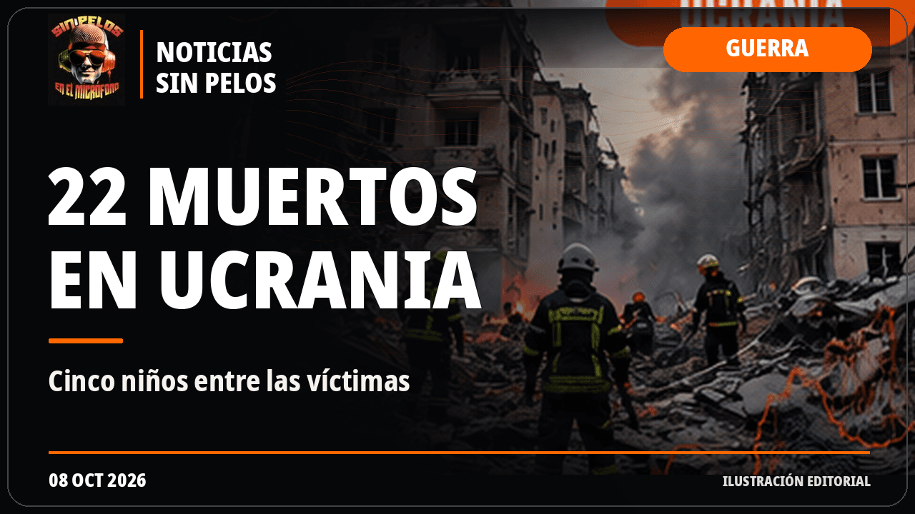 Ucrania reporta 22 muertos, entre ellos cinco niños, tras ataque contra edificio residencial
