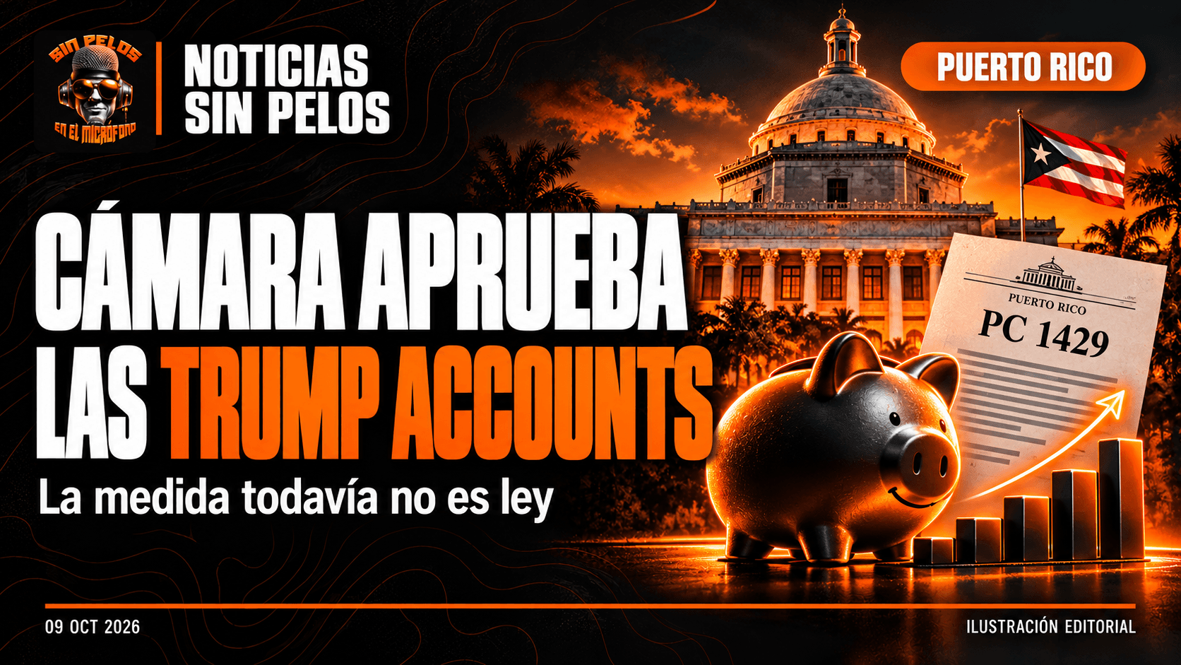 CÁMARA DE PUERTO RICO APRUEBA INCORPORAR LAS TRUMP ACCOUNTS AL CÓDIGO CONTRIBUTIVO