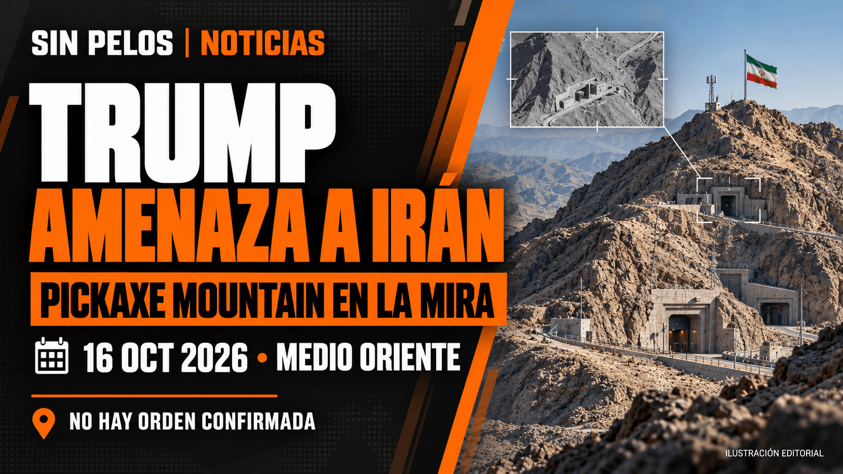 Trump vuelve a amenazar con atacar Pickaxe Mountain en Irán: no hay orden confirmada