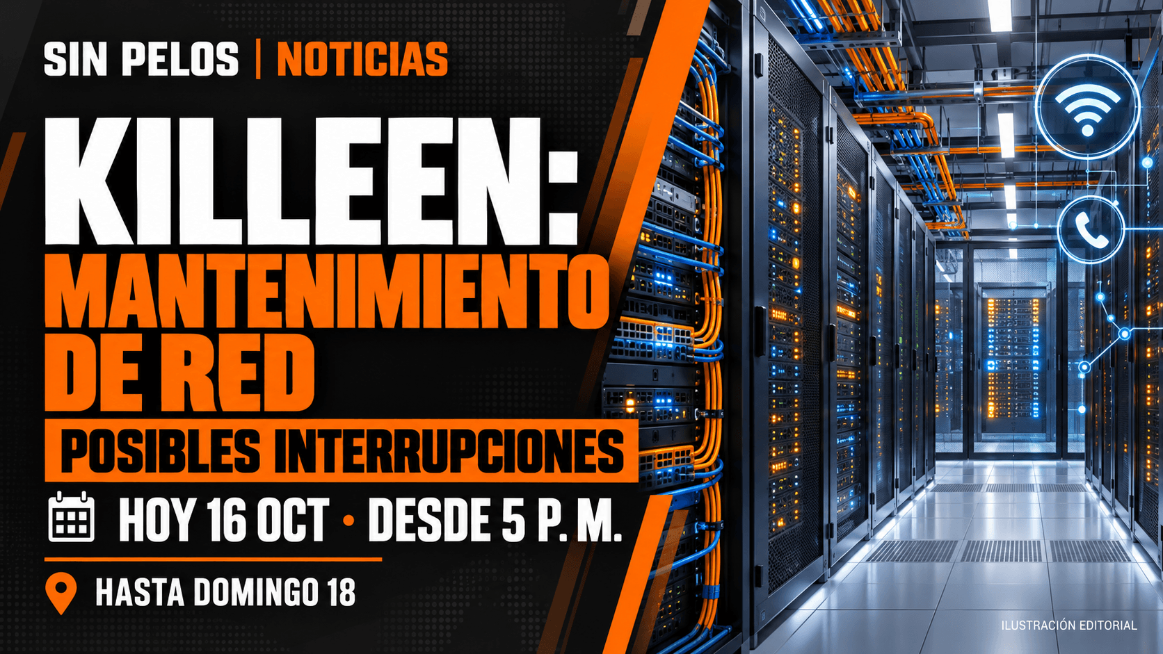 Killeen inicia mantenimiento de red a las 5 p. m.; servicios digitales podrían interrumpirse