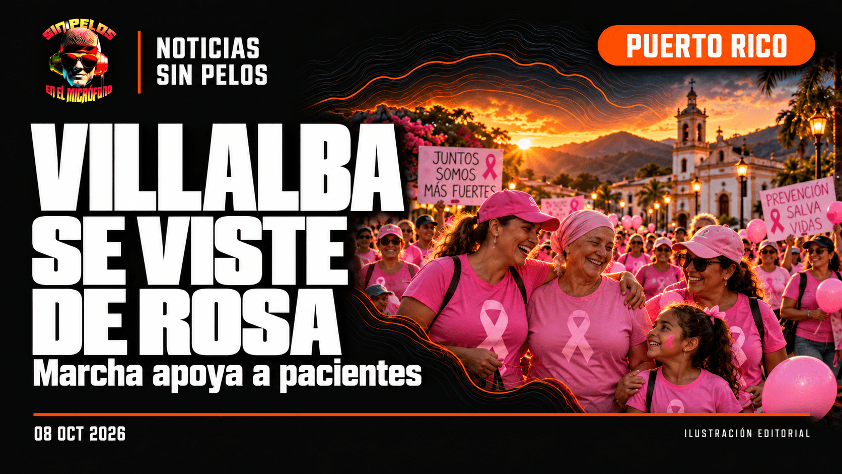 VILLALBA SE VISTE DE ROSA: convocan marcha solidaria por pacientes y sobrevivientes de cáncer de seno