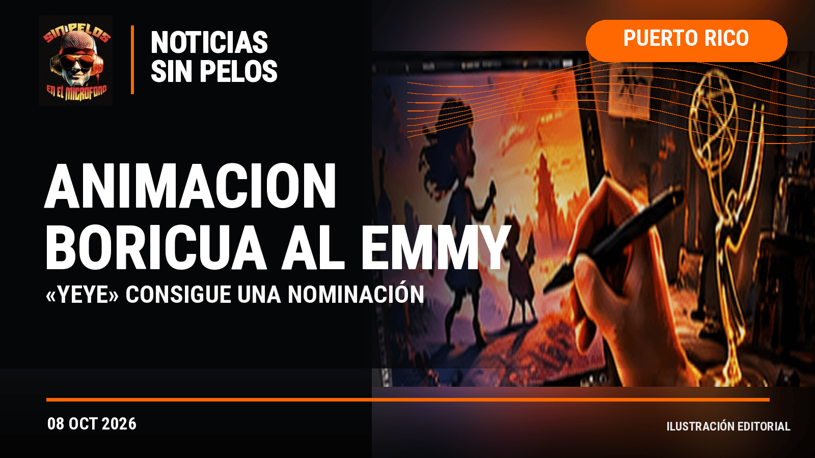 «YEYE»: serie animada hecha en Puerto Rico recibe nominación a los Suncoast Emmy