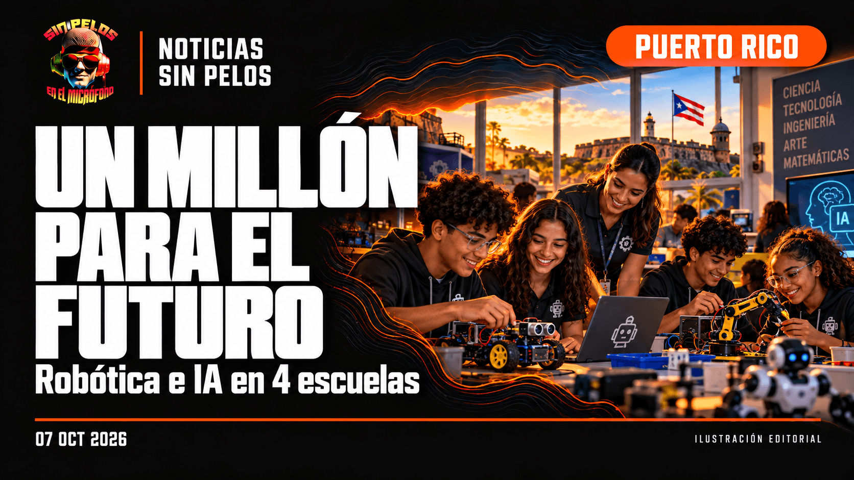 UN MILLÓN PARA EL FUTURO: aprueban $1.03 millones para robótica e inteligencia artificial en cuatro escuelas
