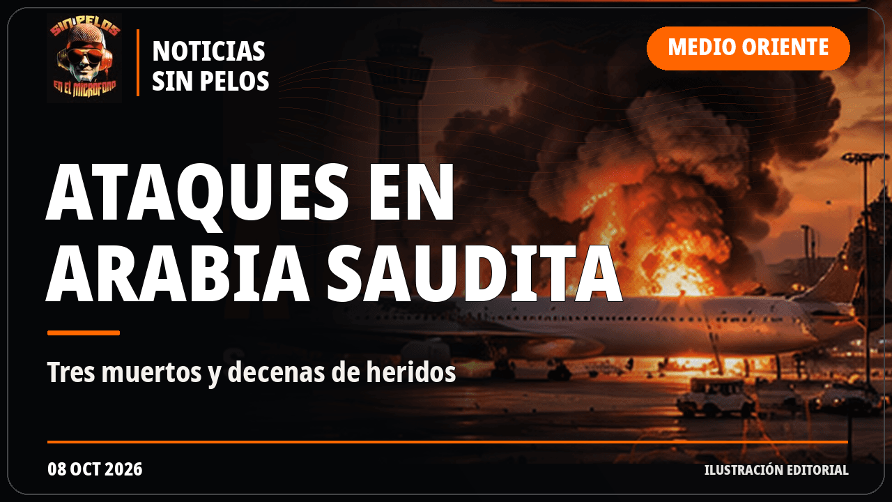 Tres muertos y 36 heridos en ataques contra dos aeropuertos de Arabia Saudita