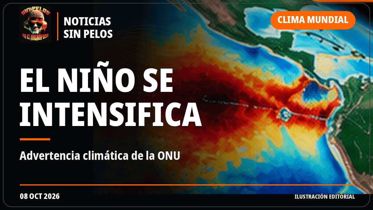 El Niño se fortalece: la OMM pronostica temperaturas del Pacífico excepcionalmente altas