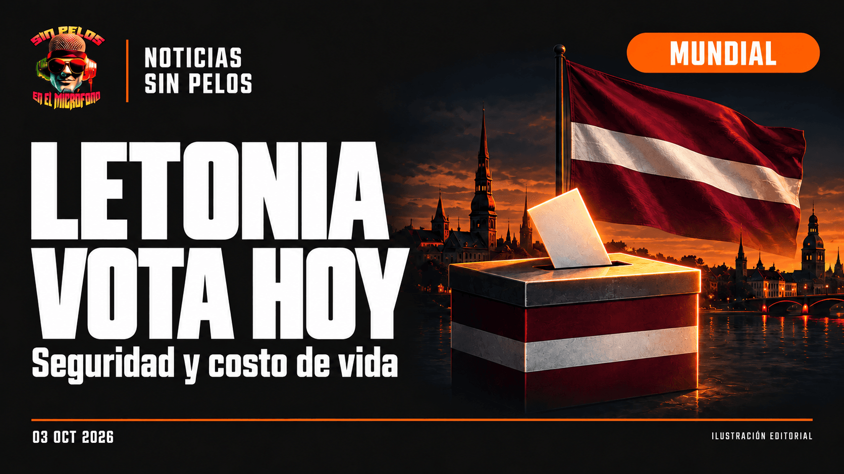 Letonia vota hoy con la seguridad y el costo de vida en el centro del debate