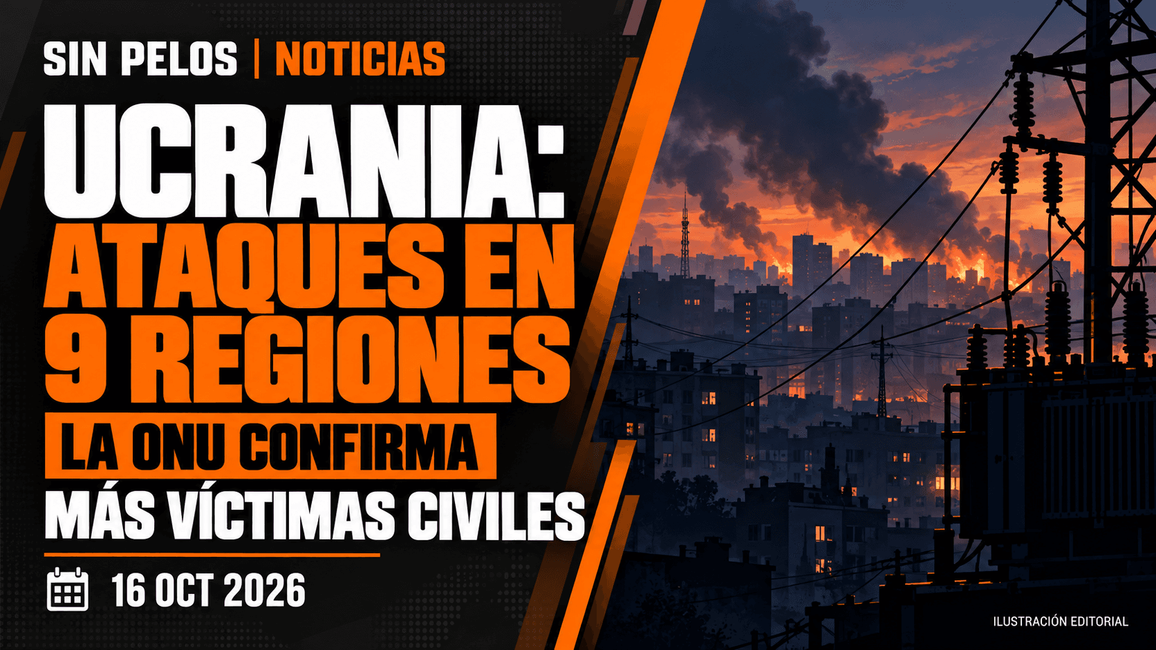 Rusia golpea nueve regiones de Ucrania; la ONU confirma aumento de víctimas civiles