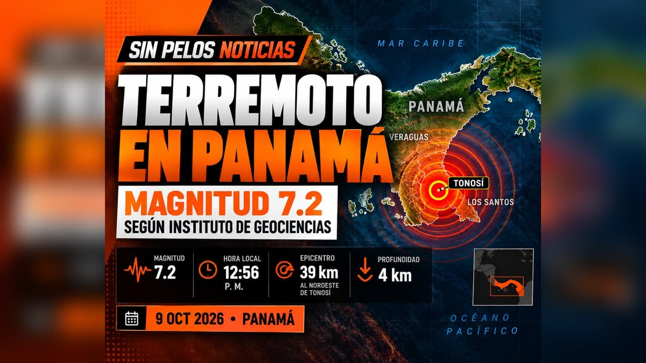 TERREMOTO DE MAGNITUD 7.2 EN PANAMÁ: NOAA EVALÚA POSIBLE AMENAZA DE TSUNAMI