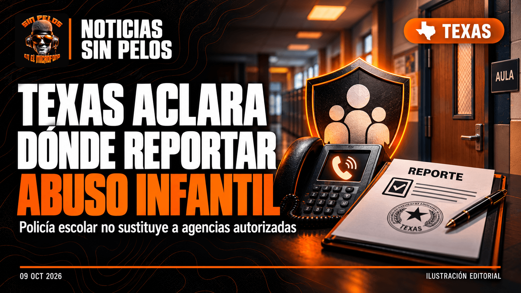 TEXAS ACLARA DÓNDE REPORTAR PRESUNTO ABUSO INFANTIL EN LAS ESCUELAS