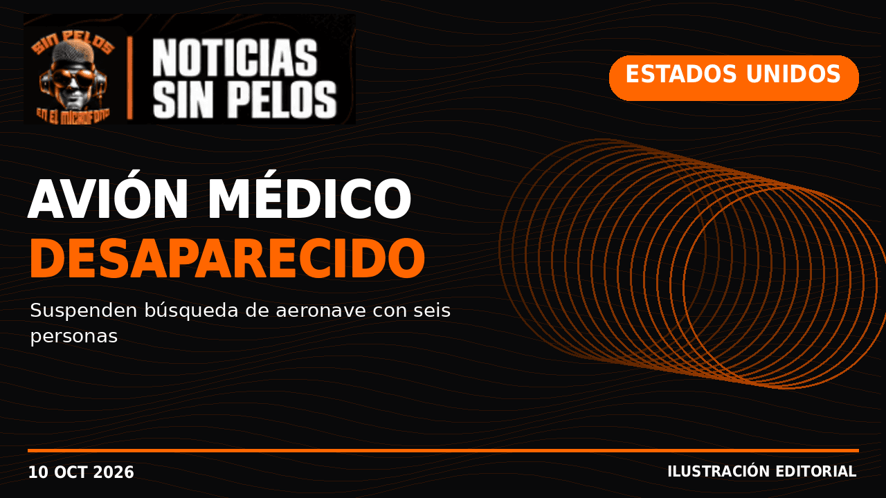 Suspenden búsqueda de avión médico desaparecido con seis personas rumbo a Boston