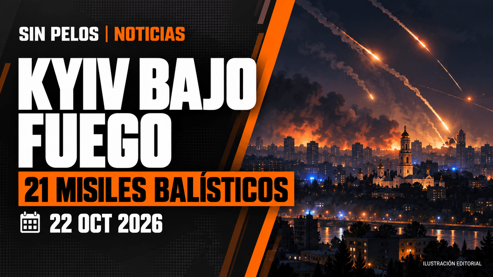 Rusia lanza 21 misiles balísticos contra Kyiv tras conversaciones de paz