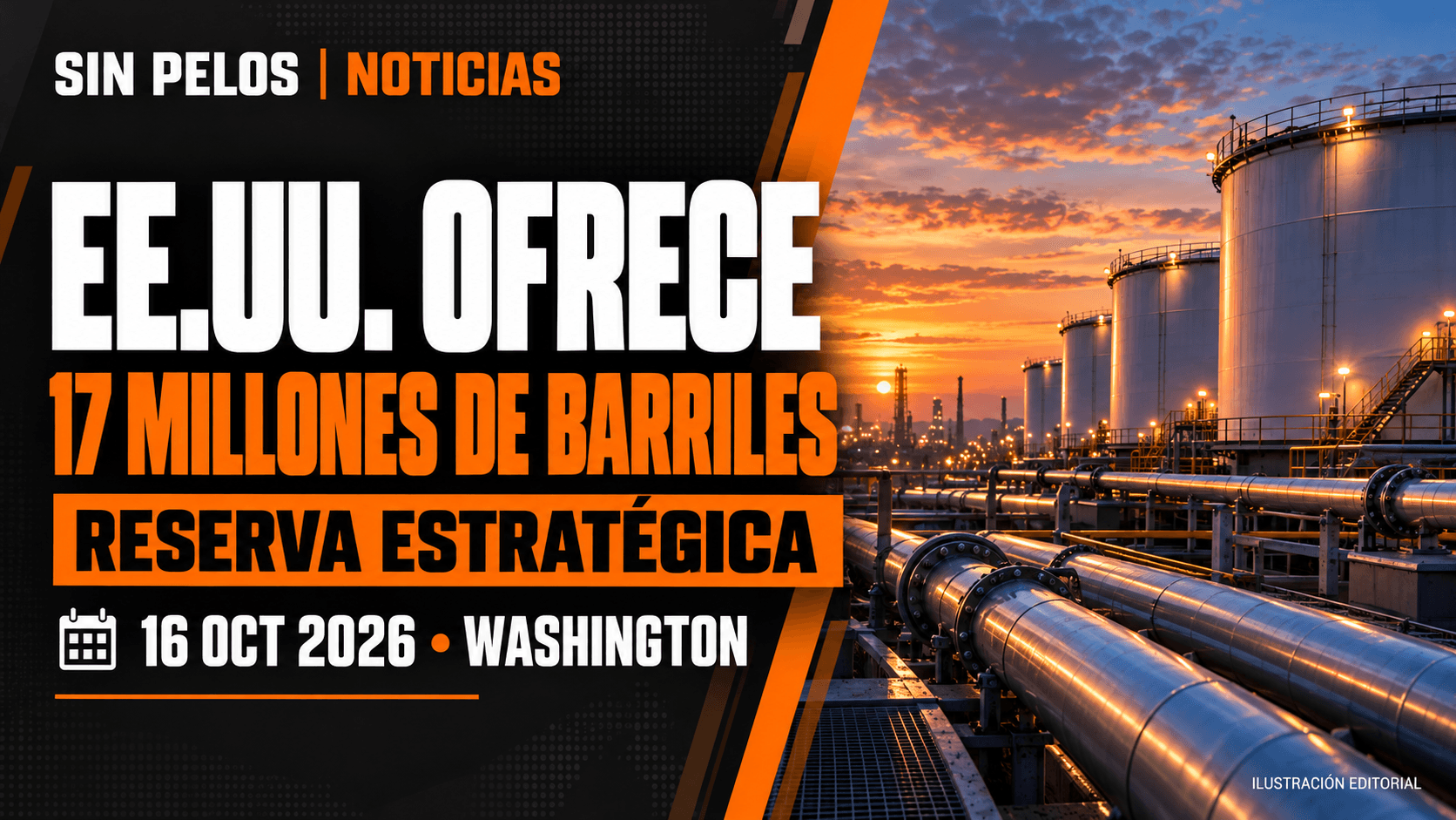 EE.UU. ofrece hasta 17 millones de barriles de su reserva estratégica mientras el petróleo sube