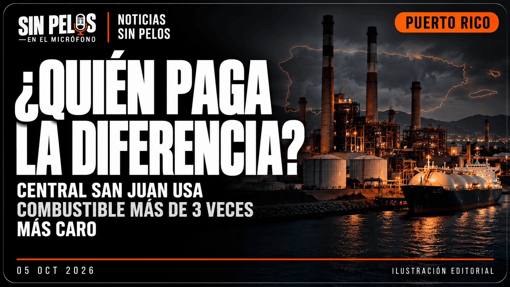 ¿Quién paga la diferencia? Central San Juan usa combustible más de 3 veces más caro