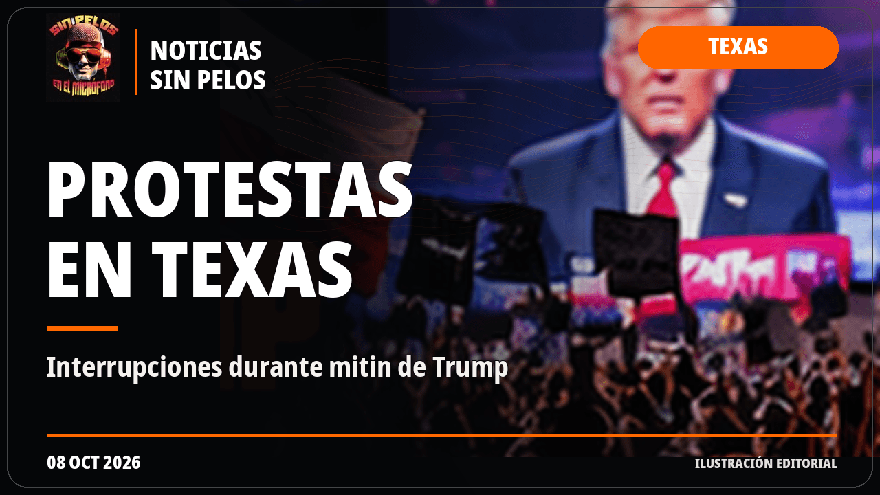 Manifestantes interrumpen repetidamente mitin de Trump en San Antonio, Texas