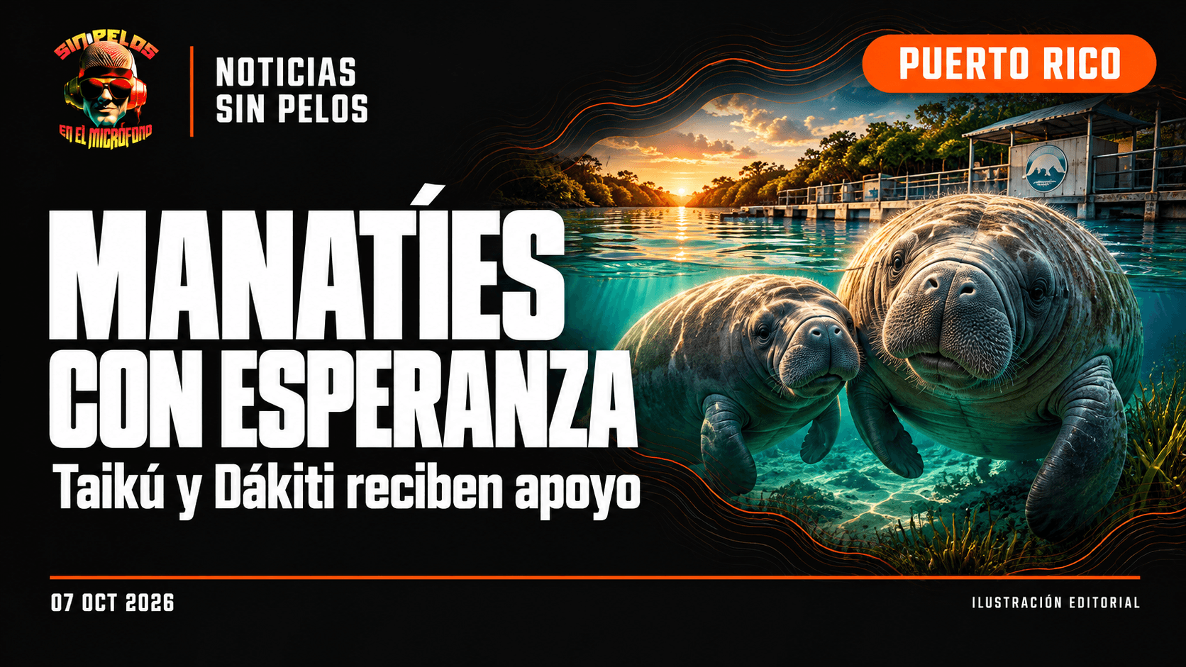 MANATÍES CON ESPERANZA: Taikú y Dákiti reciben ayuda para regresar algún día al mar