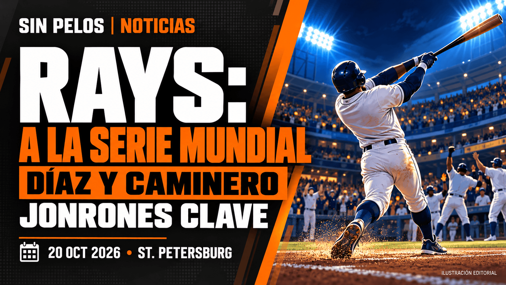 Rays van a la Serie Mundial tras vencer 7-3 a Cleveland con jonrones de Díaz y Caminero