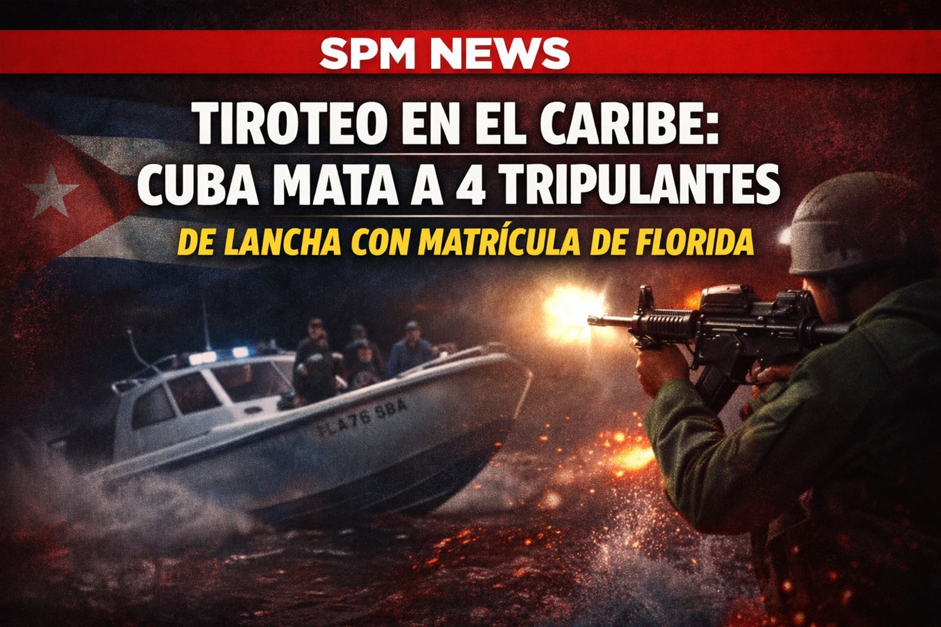 Tiroteo en el Caribe: Cuba mata a 4 tripulantes de lancha con matrícula de Florida
