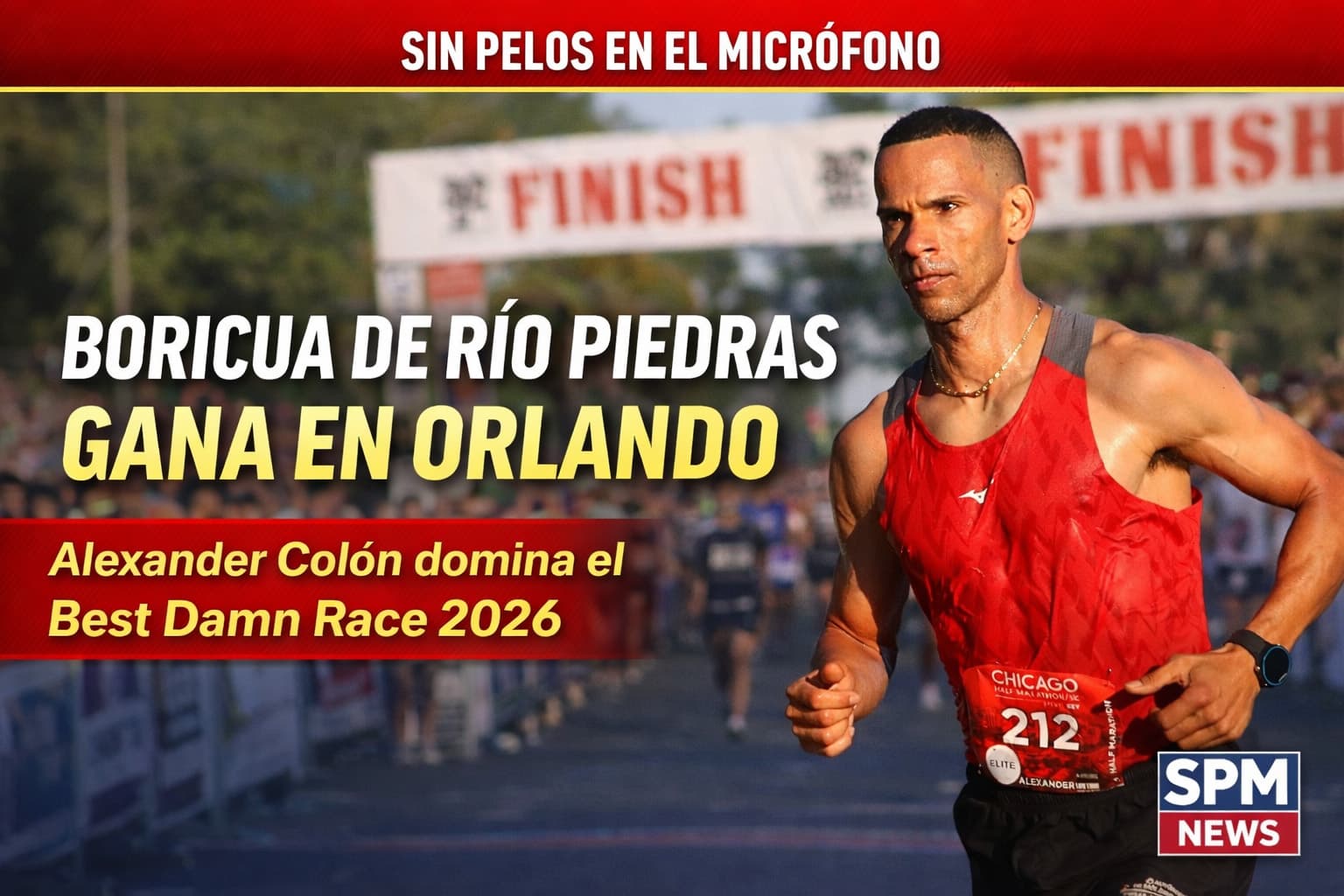 Boricua gana el Best Damn Race Orlando 2026