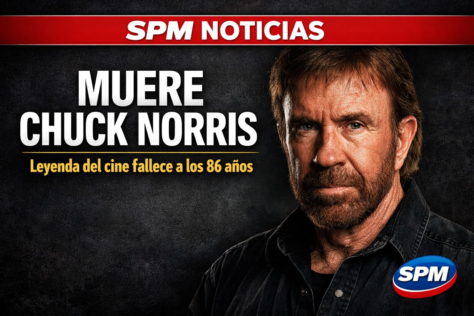 MUERE CHUCK NORRIS A LOS 86 AÑOS: SE APAGA UNA LEYENDA DEL CINE Y LA VIDA REAL