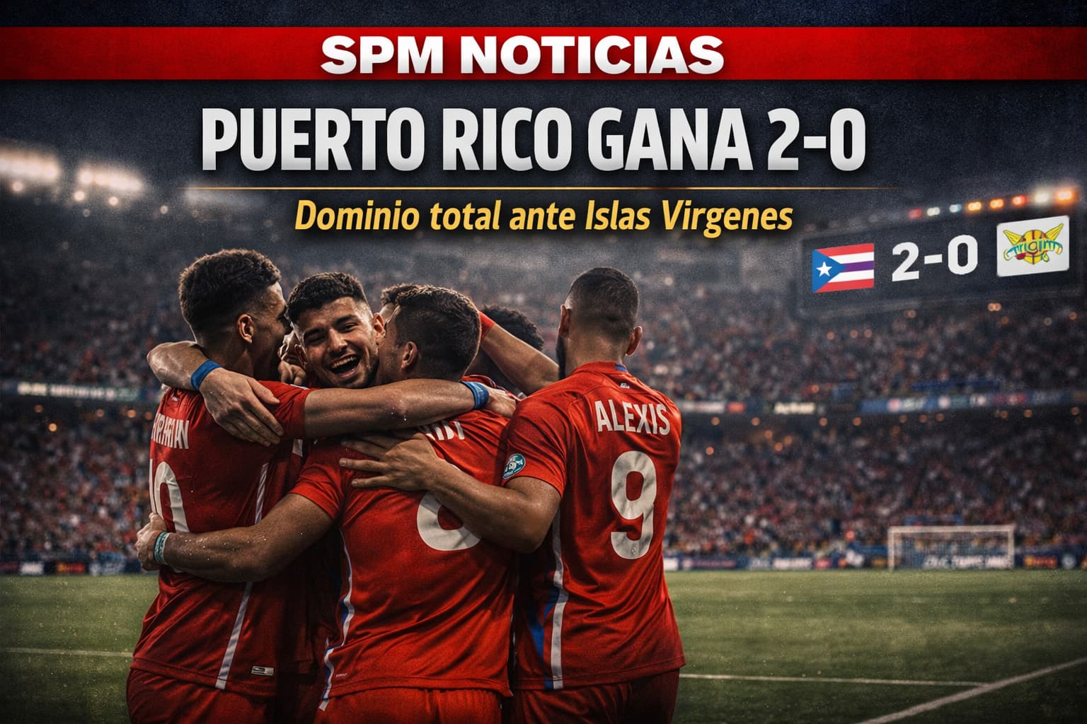 ¡Puerto Rico arrasa 2-0 a Islas Vírgenes! ⚽️