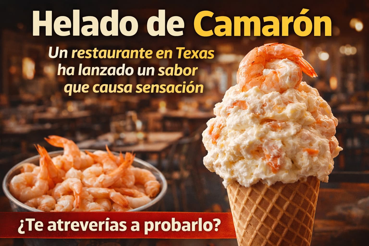 ¡Camarones en helado! La locura de Texas